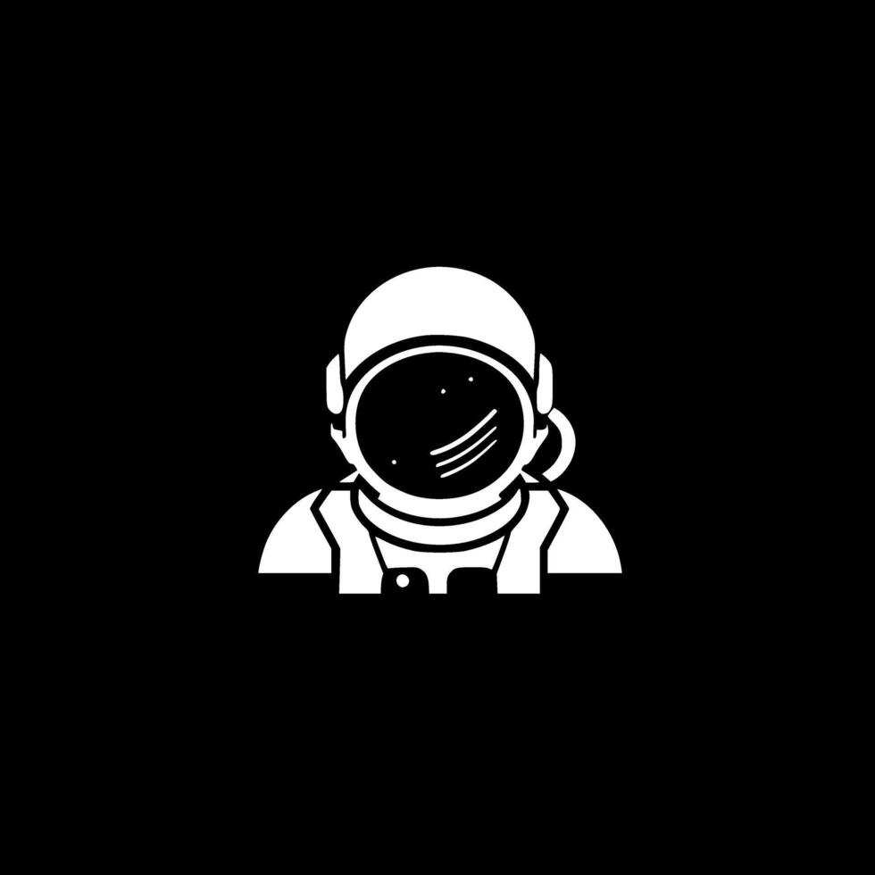 Astronaut, Minimalist and Simple Silhouette - illustration vector