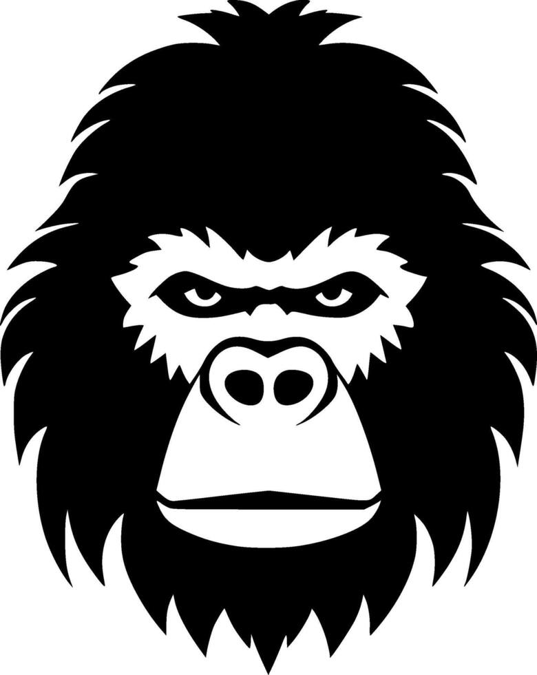 Gorilla - Minimalist and Flat Logo - illustration vector
