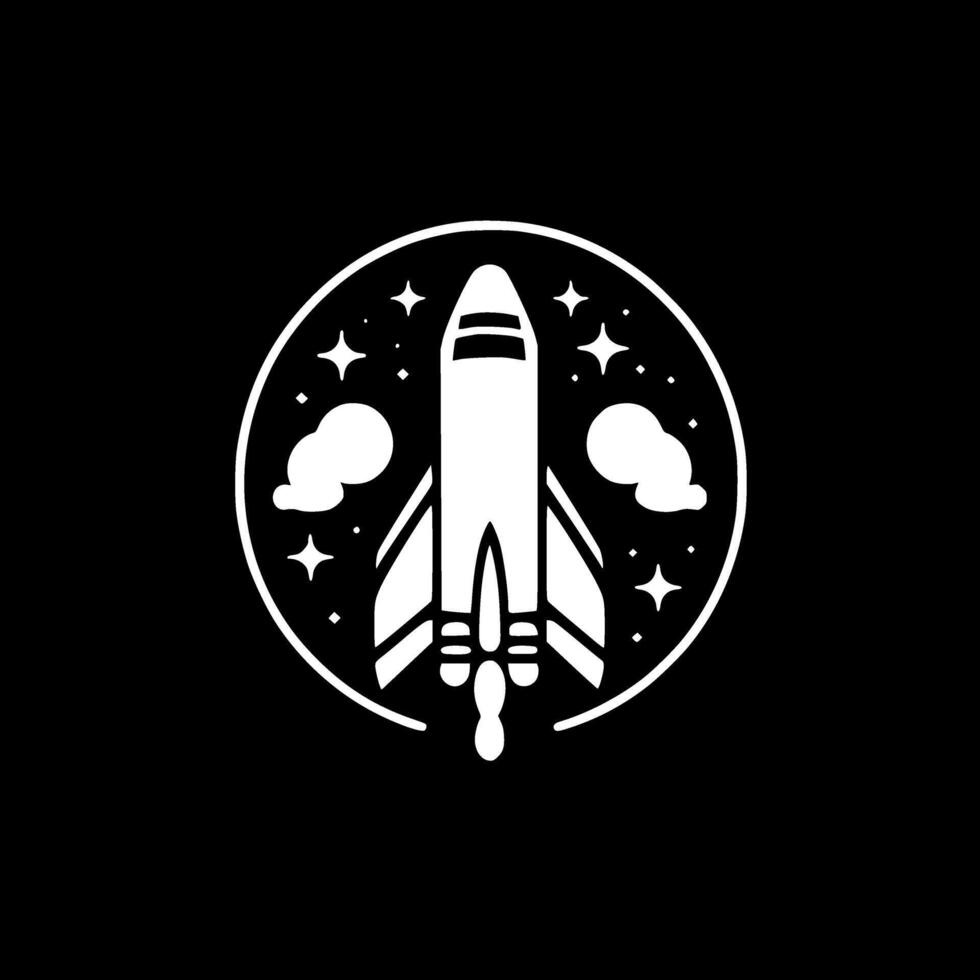 Space, Minimalist and Simple Silhouette - illustration vector