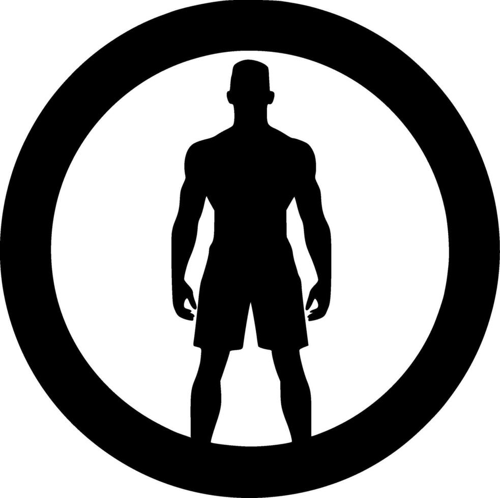 Gym, Black and White illustration vector