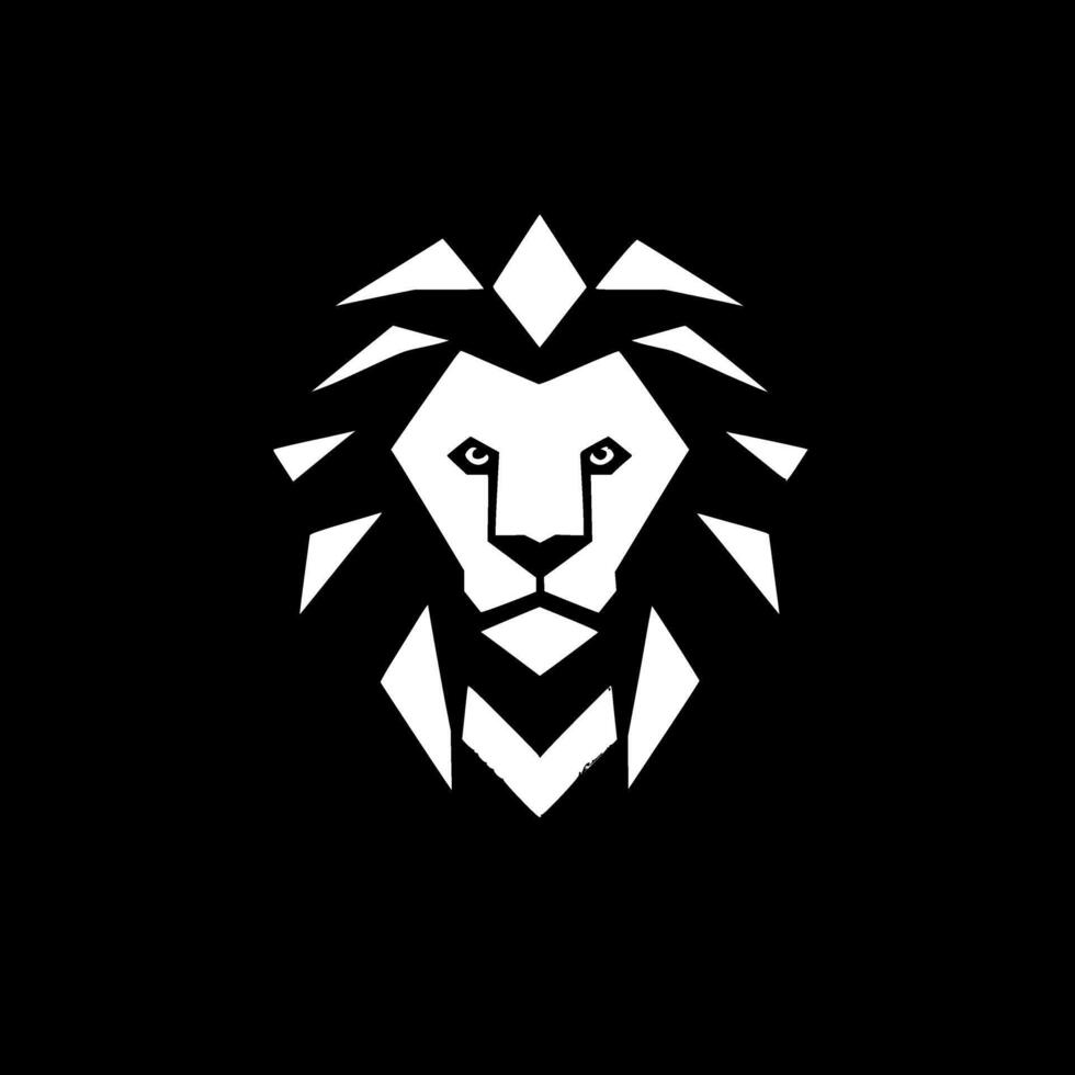 Lion - Minimalist and Flat Logo - illustration vector