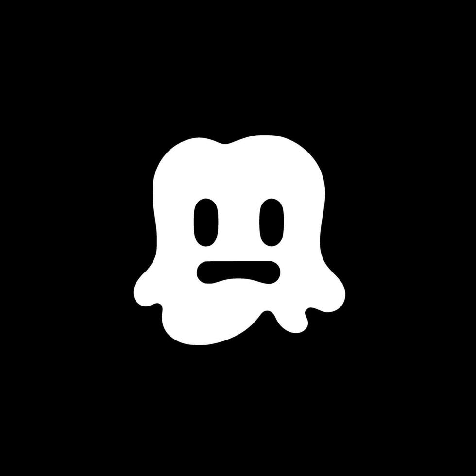 Ghost, Minimalist and Simple Silhouette - illustration vector