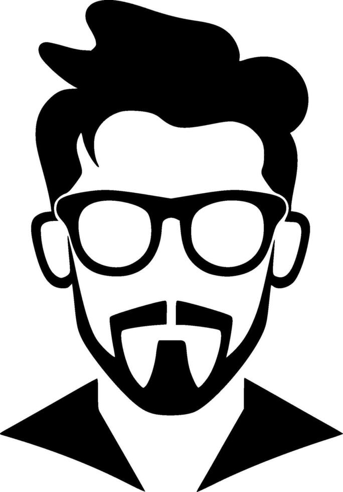 Teacher - Black and White Isolated Icon - illustration vector