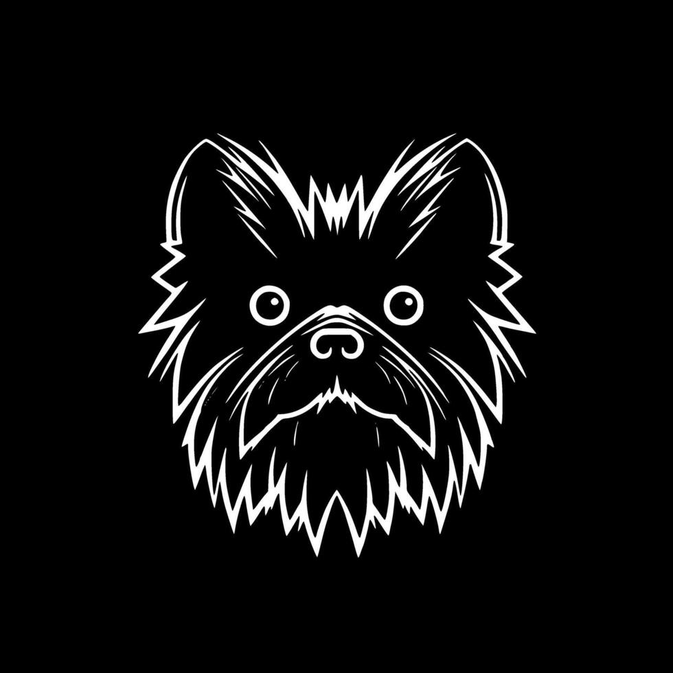 Affenpinscher - Minimalist and Flat Logo - illustration vector