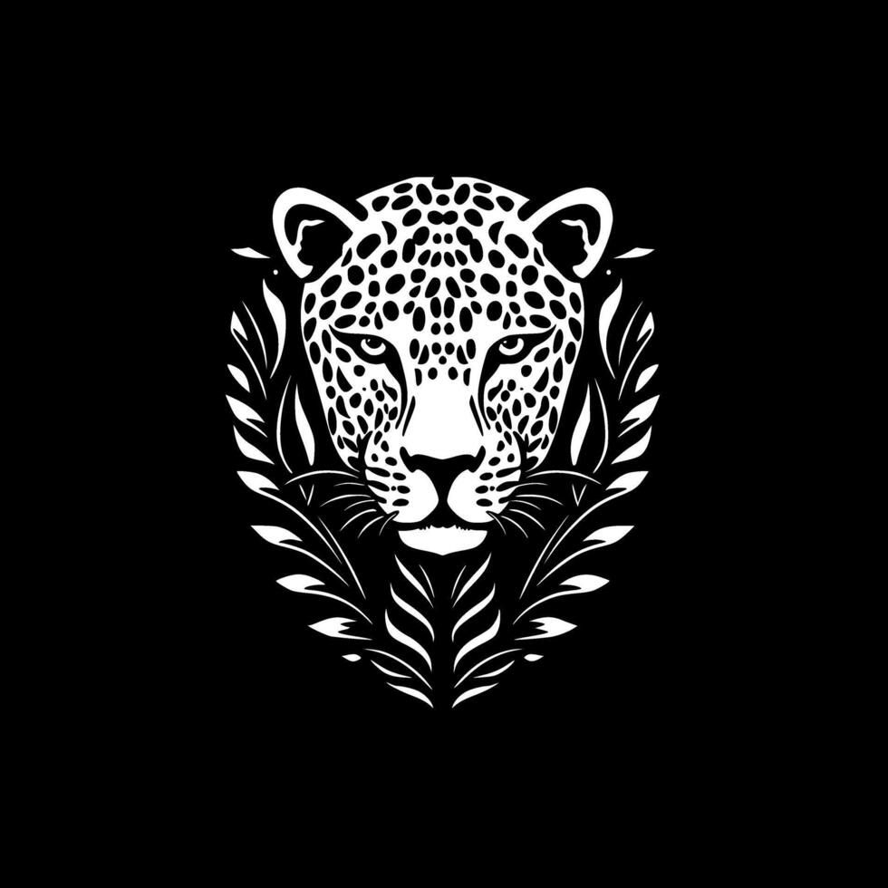 Leopard, Minimalist and Simple Silhouette - illustration vector