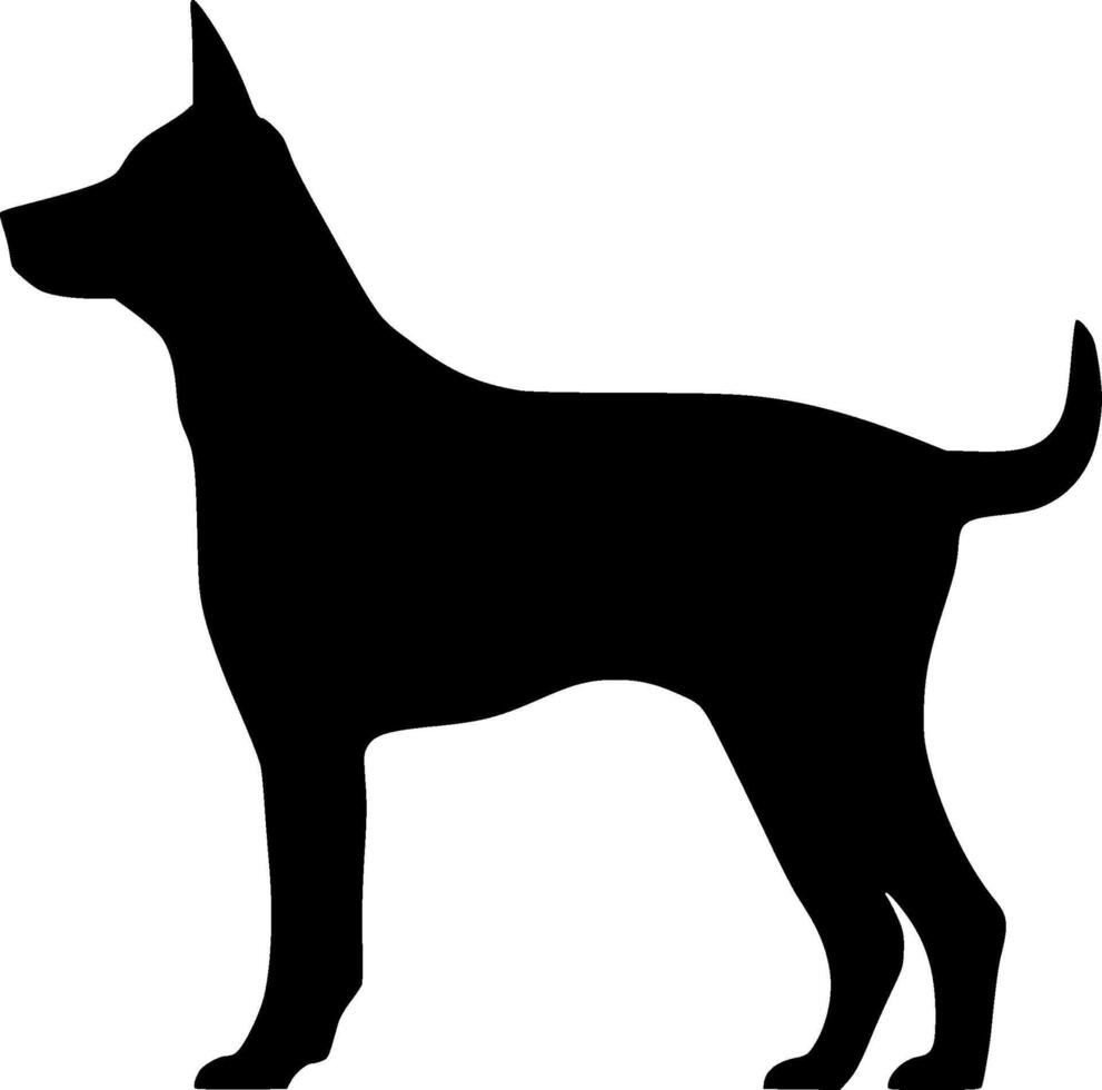 Australian Kelpie - Minimalist and Flat Logo - illustration vector