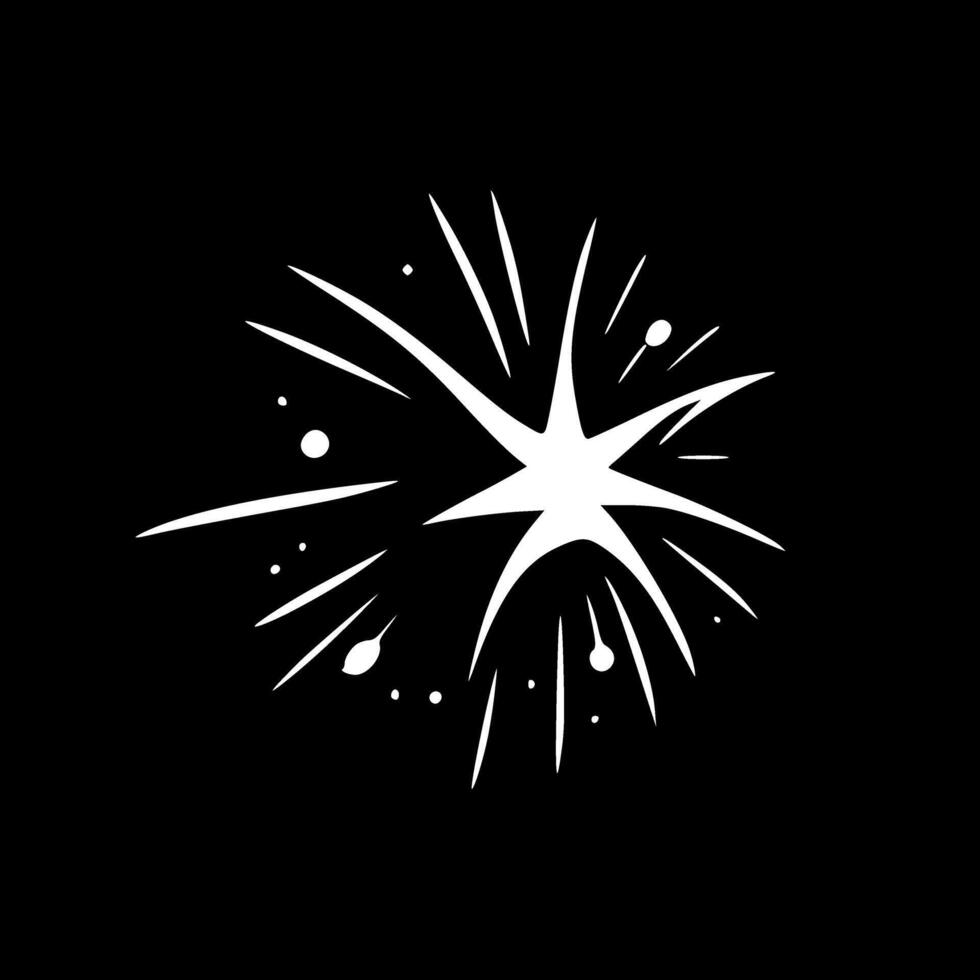 Sparkle, Minimalist and Simple Silhouette - illustration vector