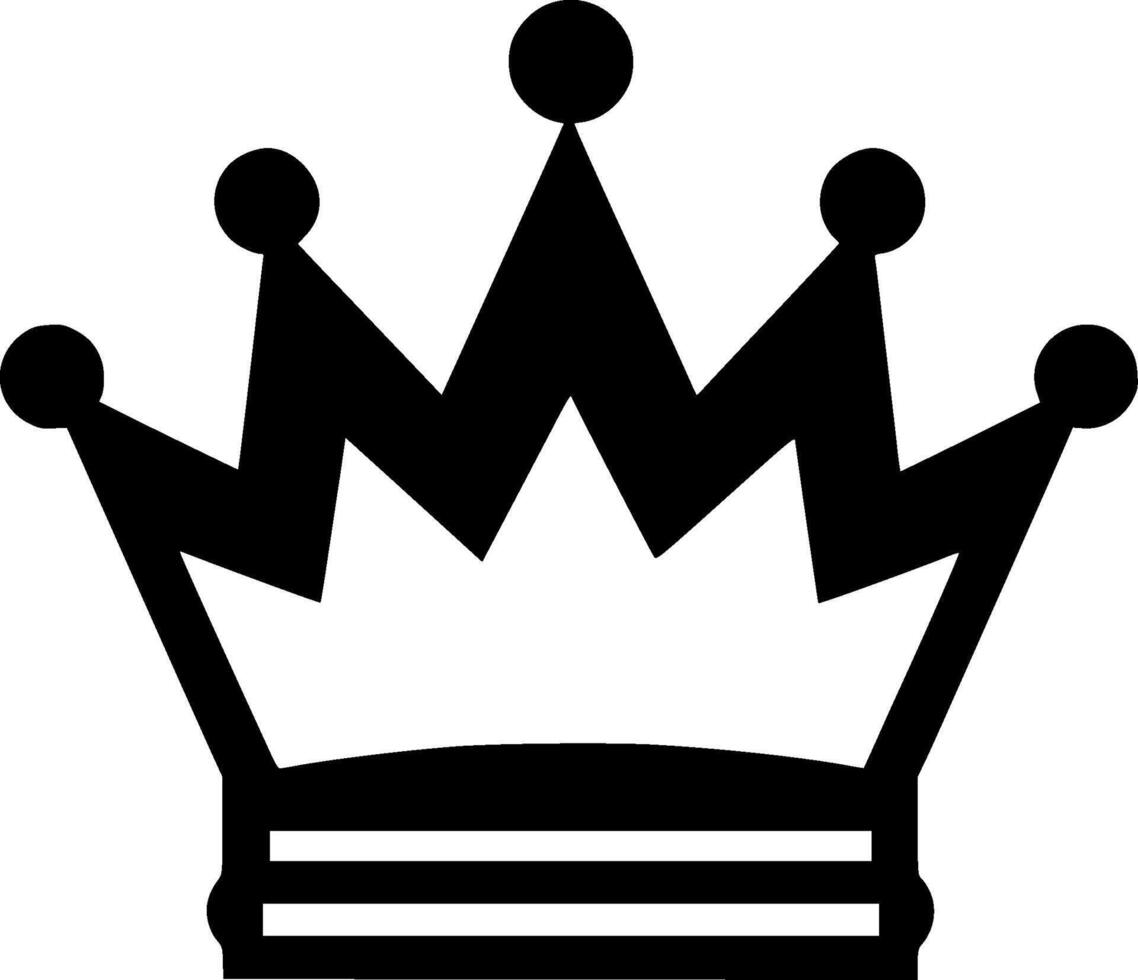 Crown - Minimalist and Flat Logo - illustration vector