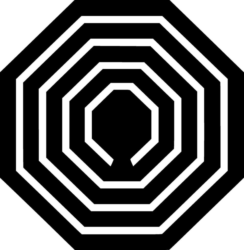 Octagon - High Quality Logo - illustration ideal for T-shirt graphic vector