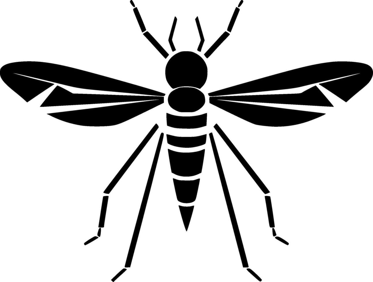 Mosquito - Minimalist and Flat Logo - illustration vector