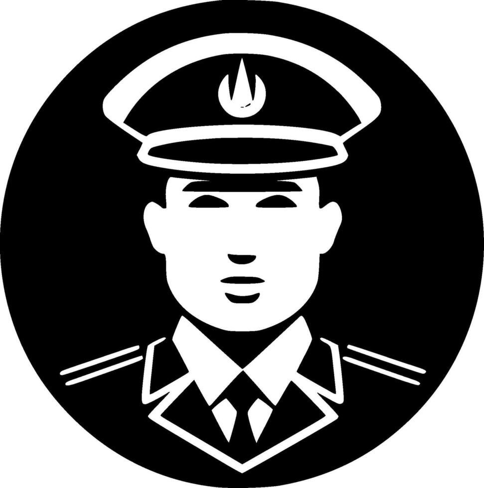 Military, Minimalist and Simple Silhouette - illustration vector