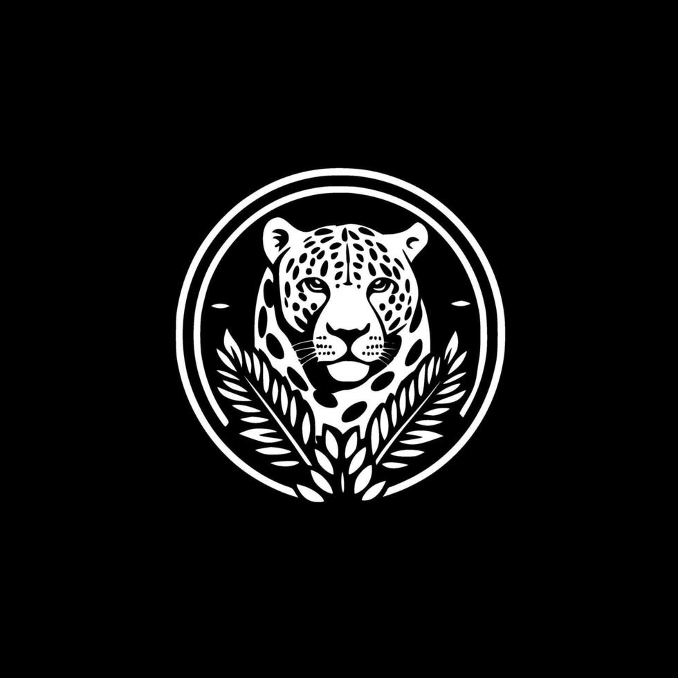 Leopard, Minimalist and Simple Silhouette - illustration vector