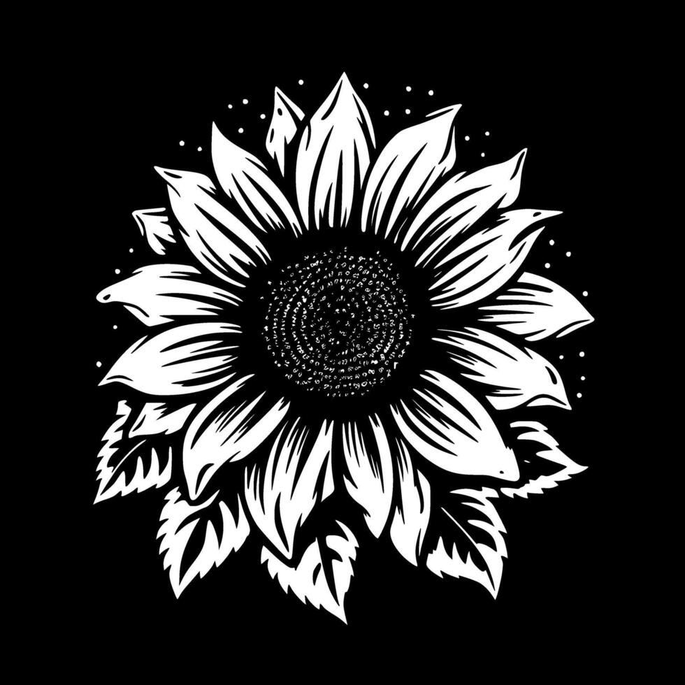 Flower, Minimalist and Simple Silhouette - illustration vector