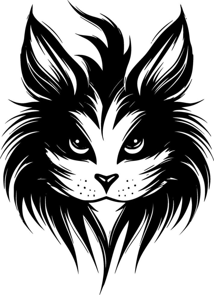 Cat - Minimalist and Flat Logo - illustration vector