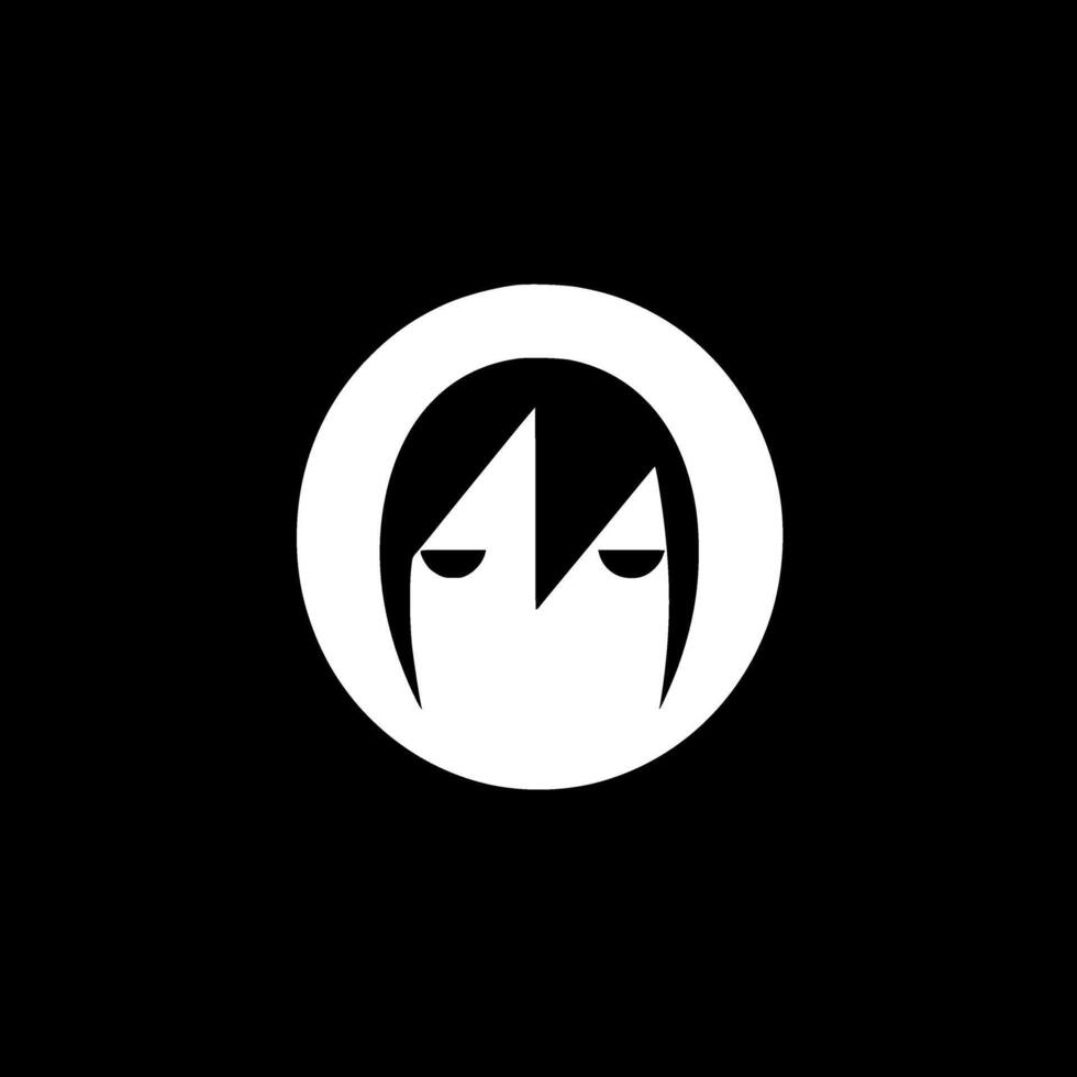 Music - Black and White Isolated Icon - illustration vector