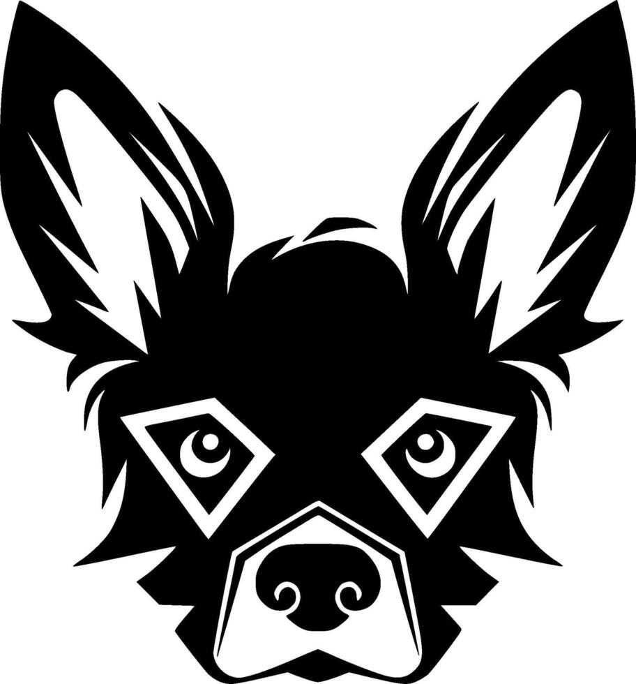 Chihuahua, Black and White illustration vector