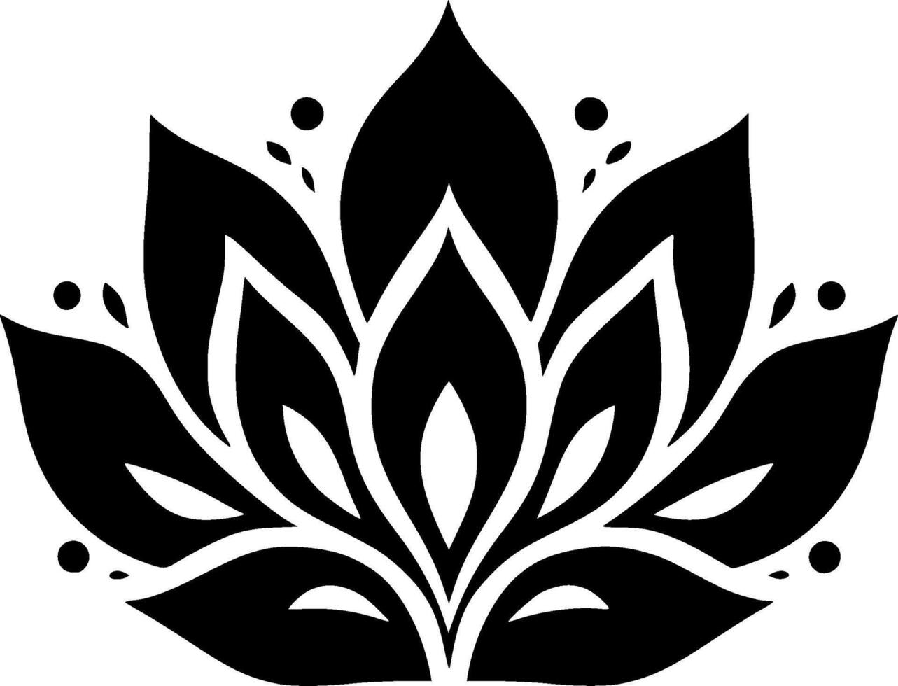 Flower, Minimalist and Simple Silhouette - illustration vector
