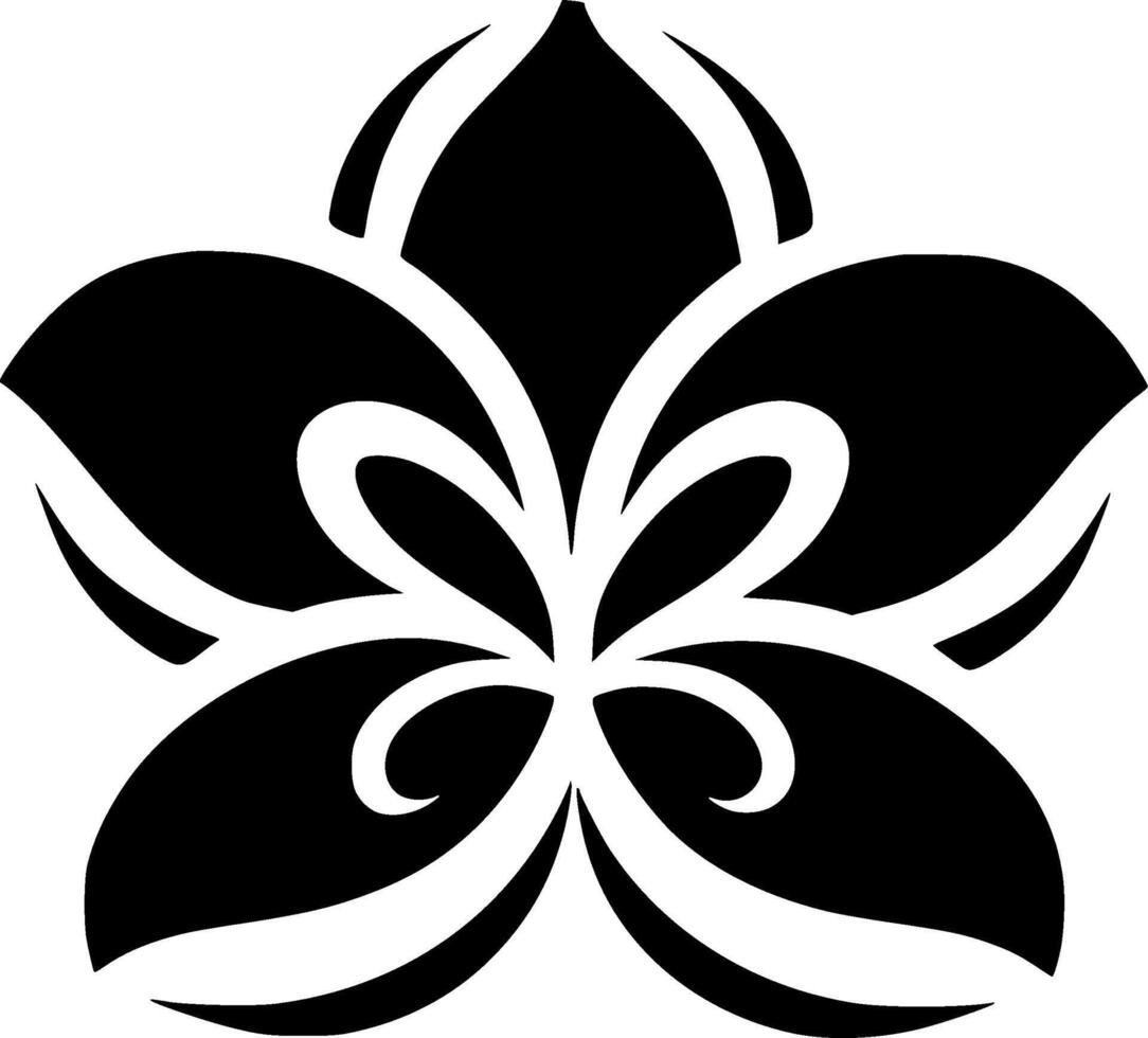 Flower, Minimalist and Simple Silhouette - illustration vector