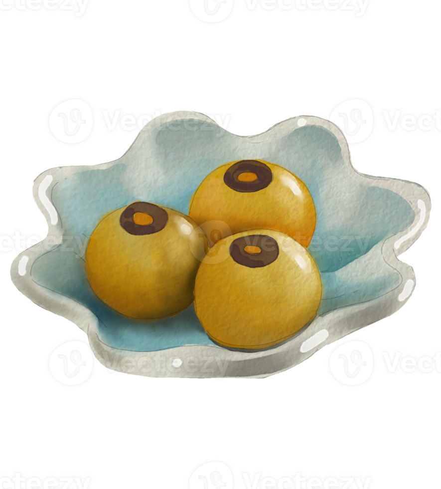dessert element design for templates, watercolor style. png