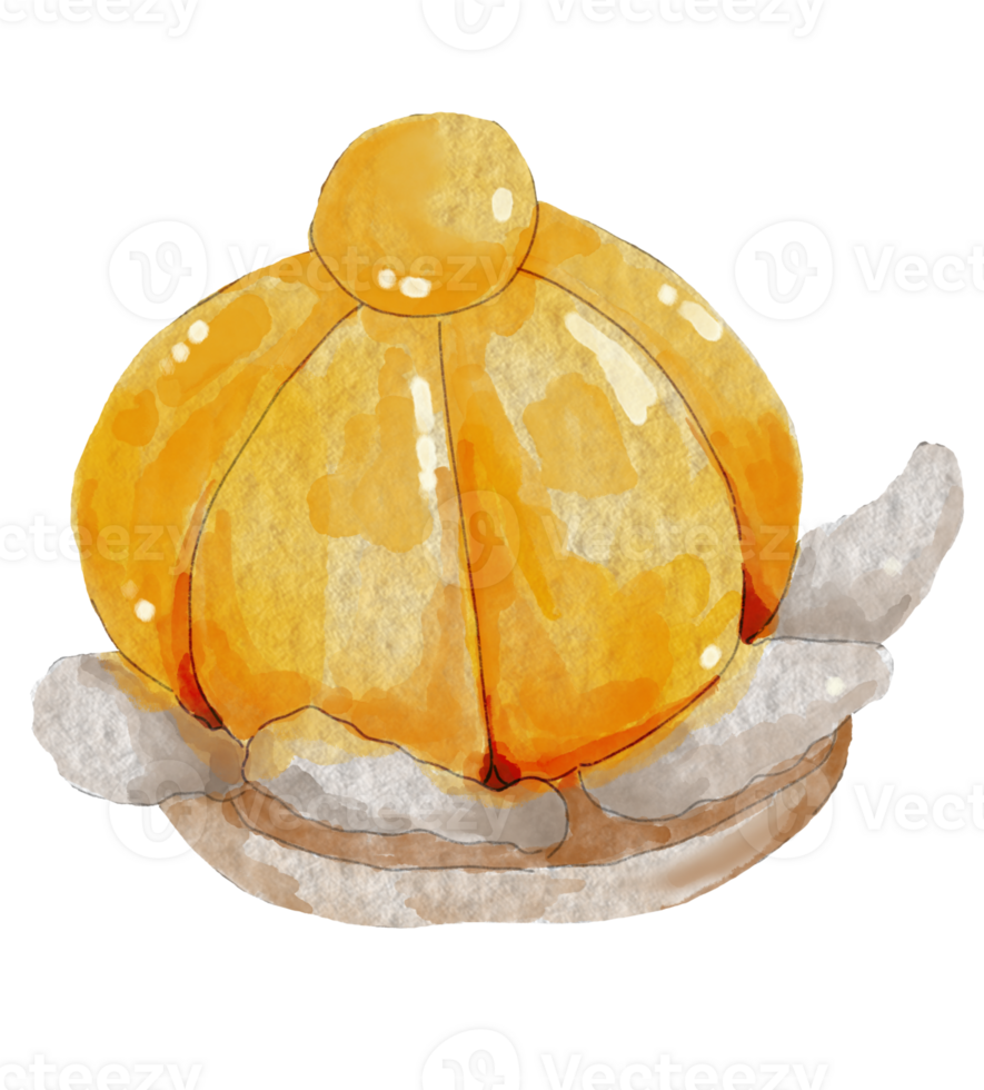 dessert element design for templates, watercolor style. png