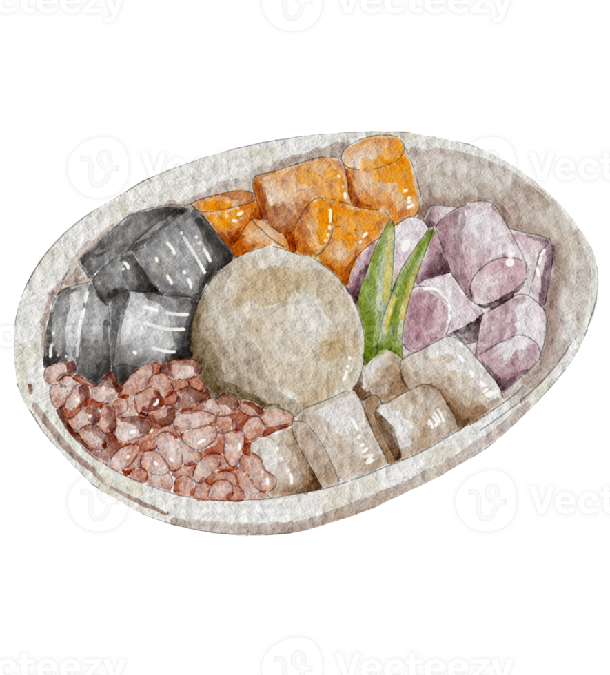 dessert element design for templates, watercolor style. png