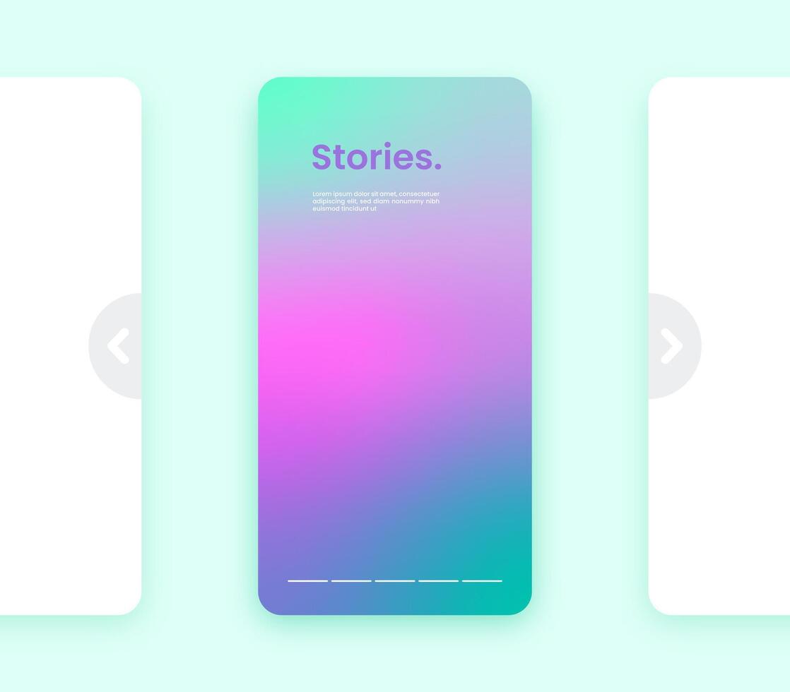 Colorful gradient vertical background. Fluid banner template illustration. Abstract background. vector
