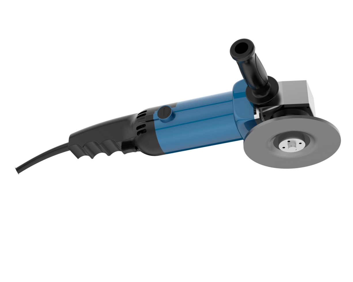 Angle grinder isolated on background. 3d rendering - illustration png