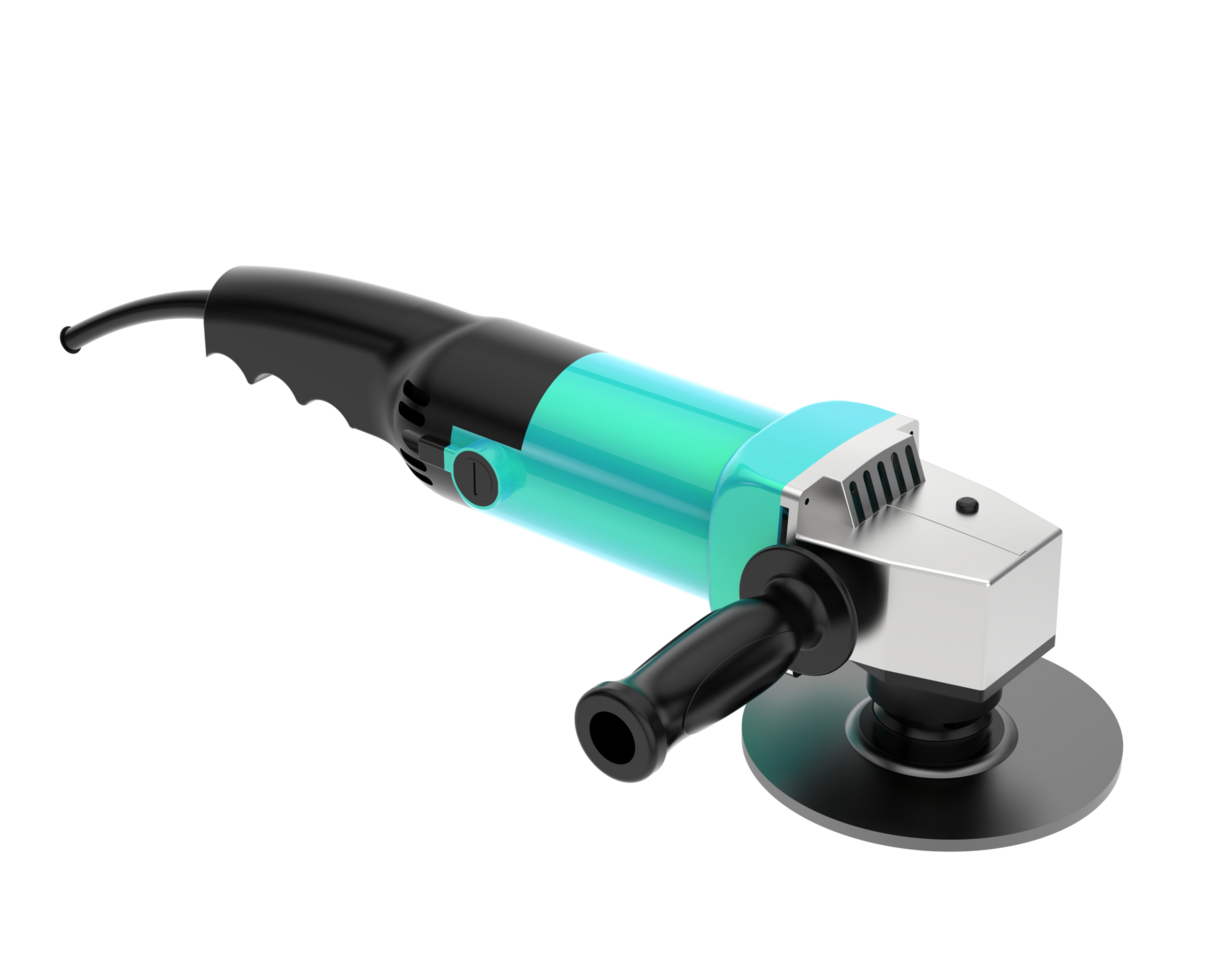 Angle grinder isolated on background. 3d rendering - illustration png