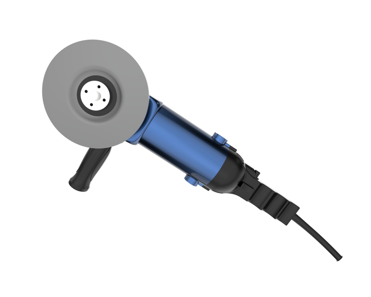 Angle grinder isolated on background. 3d rendering - illustration png