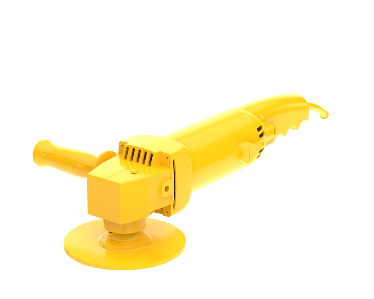 Angle grinder isolated on background. 3d rendering - illustration png