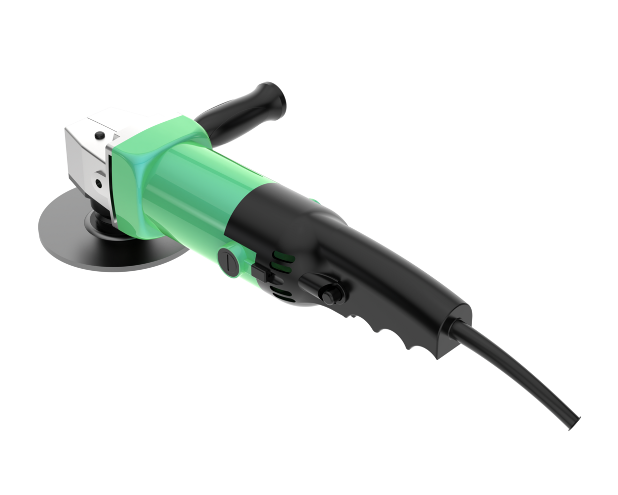 Angle grinder isolated on background. 3d rendering - illustration png