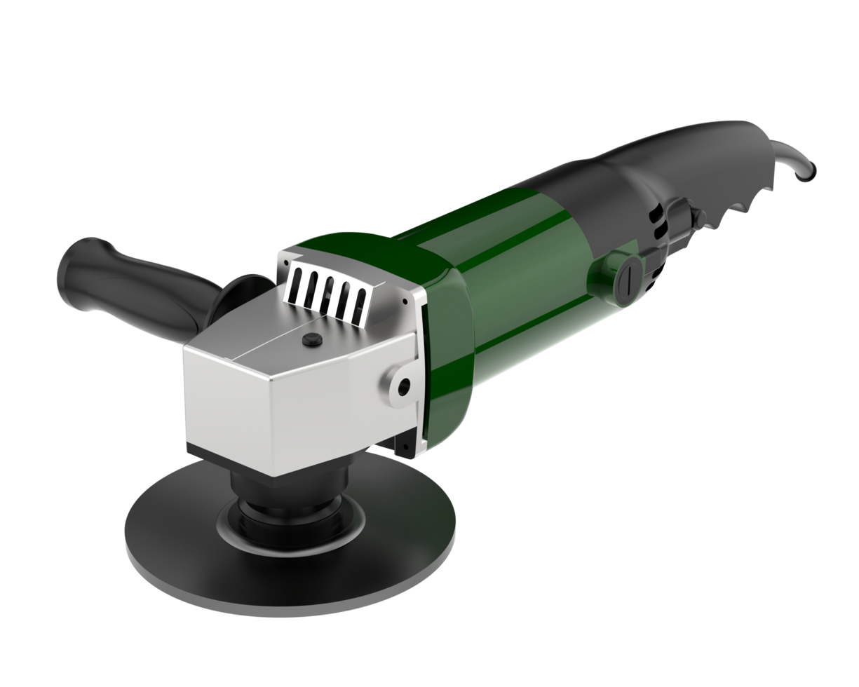 Angle grinder isolated on background. 3d rendering - illustration png