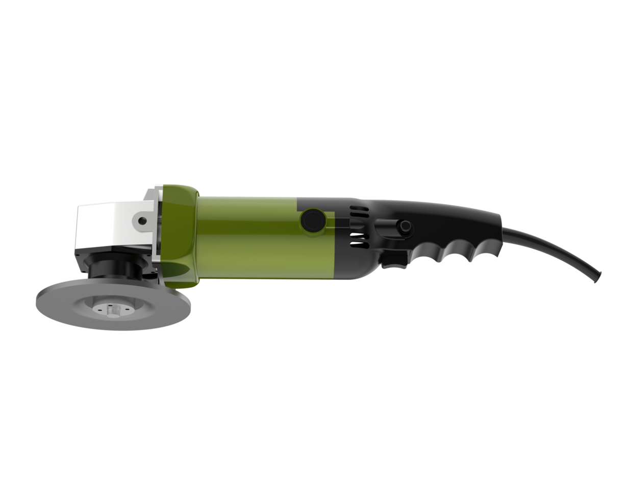 Angle grinder isolated on background. 3d rendering - illustration png
