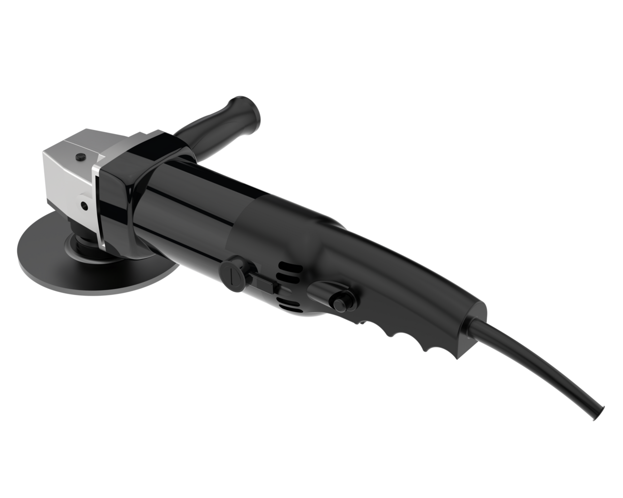 Angle grinder isolated on background. 3d rendering - illustration png