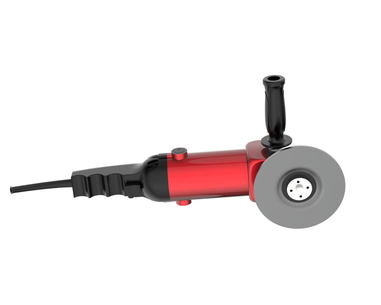 Angle grinder isolated on background. 3d rendering - illustration png