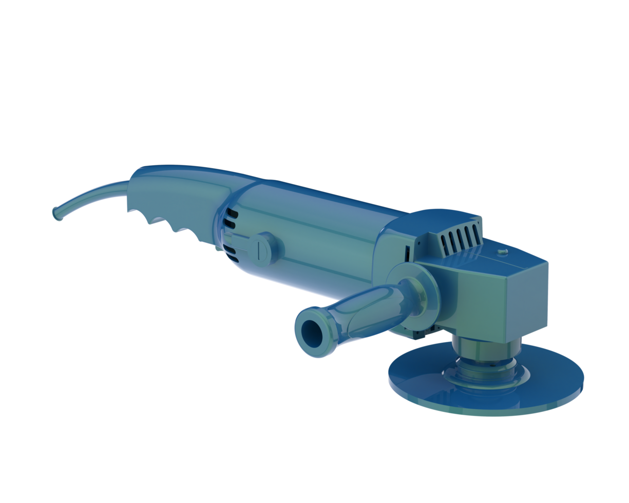 Angle grinder isolated on background. 3d rendering - illustration png