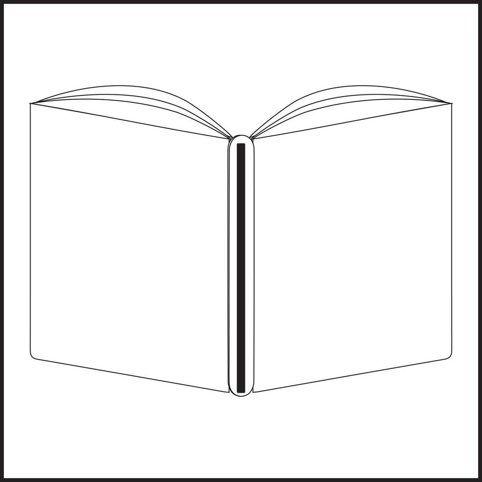 Black Book icon Simple book symbol pictogram illustration, Cartoon open book and pages. Education concept. Line drawing. Opened books sign store logo. Flying pages. World book day. vector