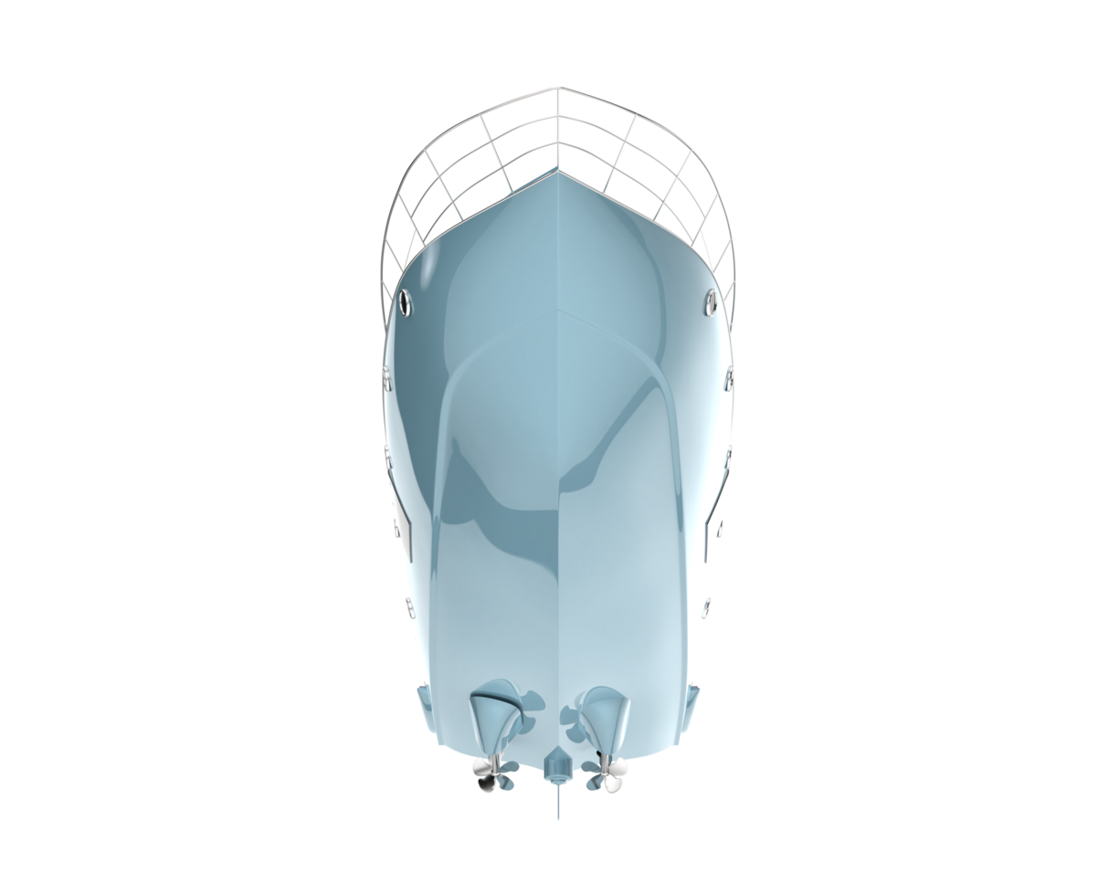 Fishing boat isolated on background. 3d rendering - illustration png