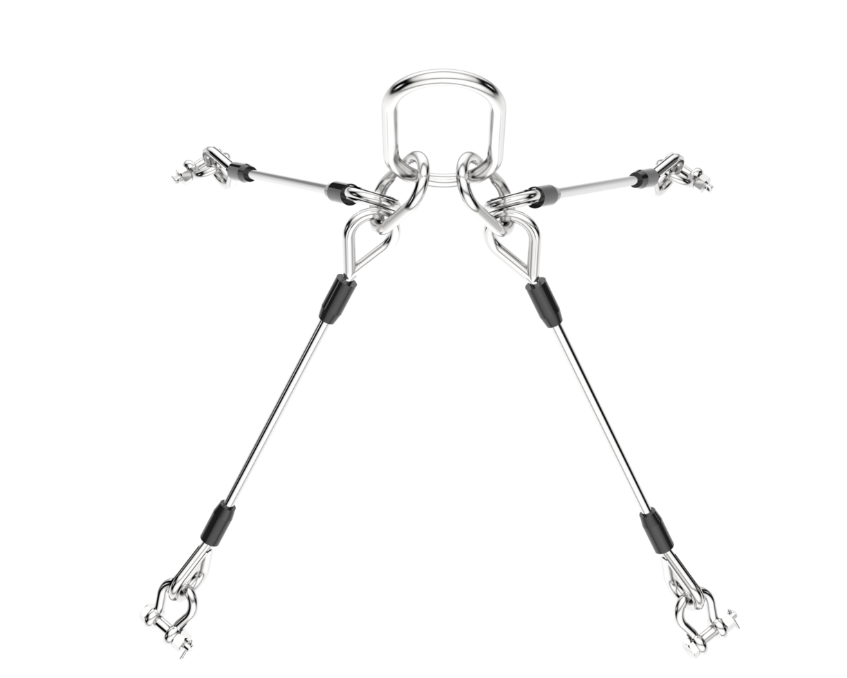 Crane wire isolated on background. 3d rendering - illustration png