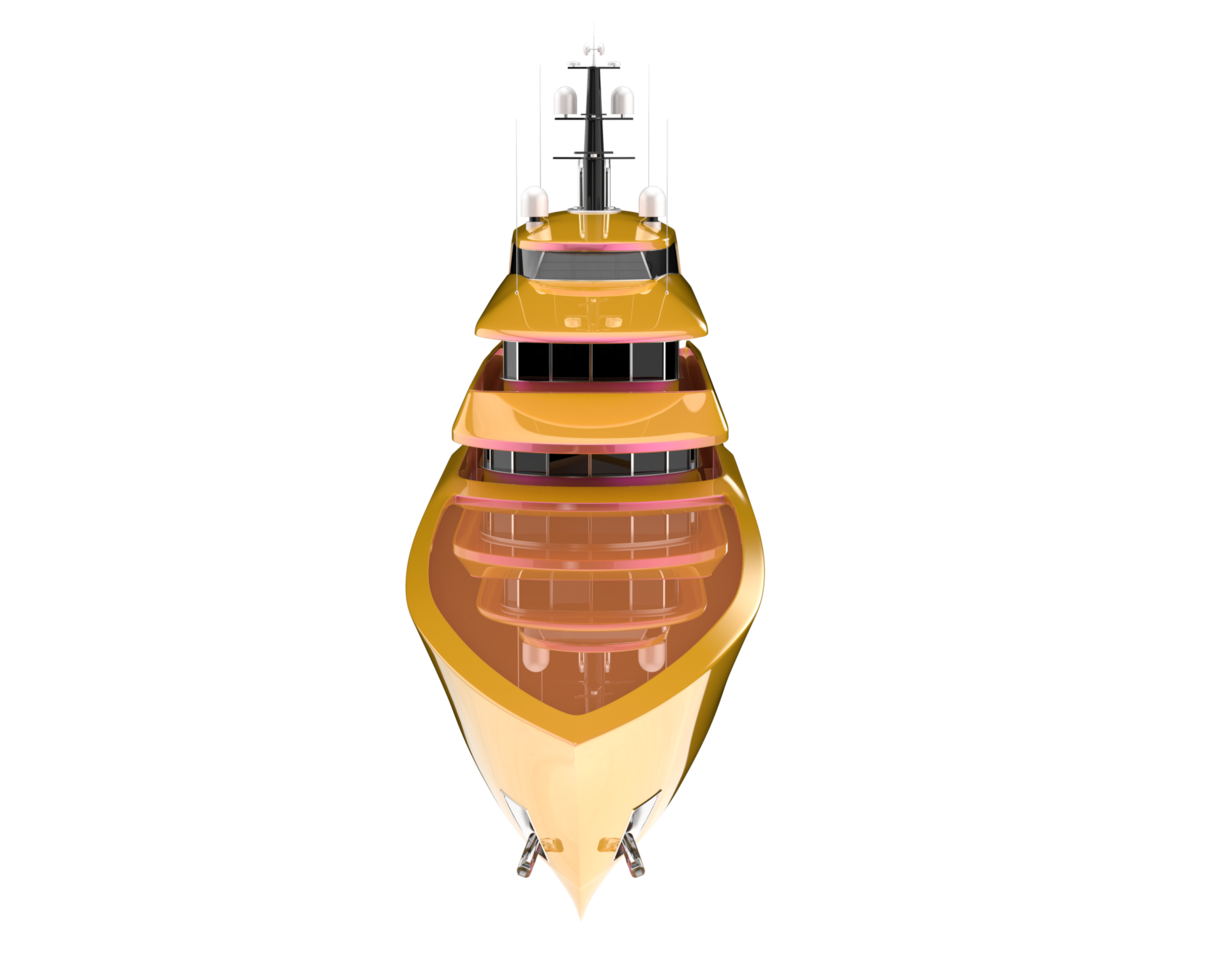 pêche bateau isolé sur Contexte. 3d le rendu - illustration png