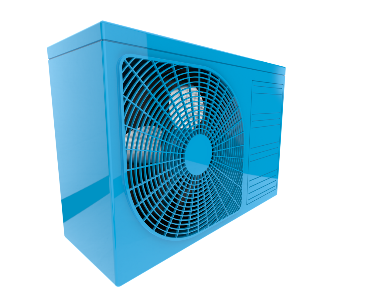 AC unit isolated on background. 3d rendering - illustration png