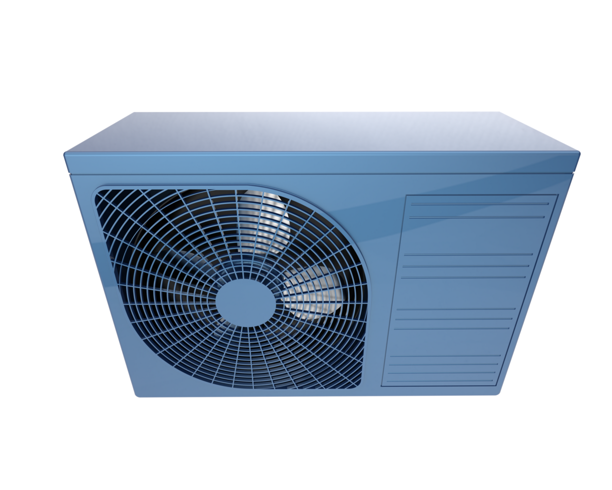 AC unit isolated on background. 3d rendering - illustration png