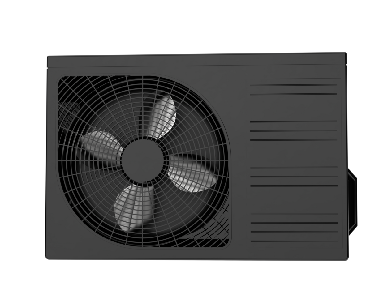 AC unit isolated on background. 3d rendering - illustration png