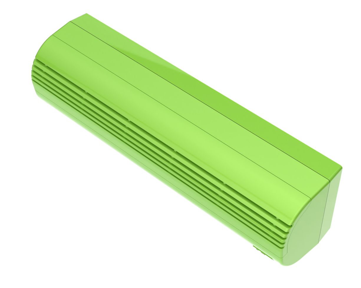 AC unit isolated on background. 3d rendering - illustration png