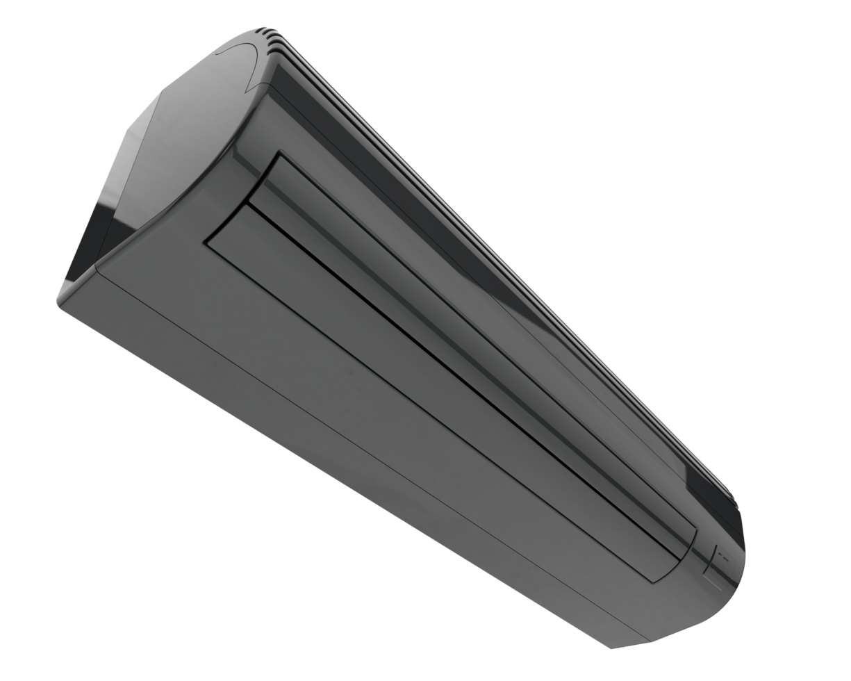 AC unit isolated on background. 3d rendering - illustration png