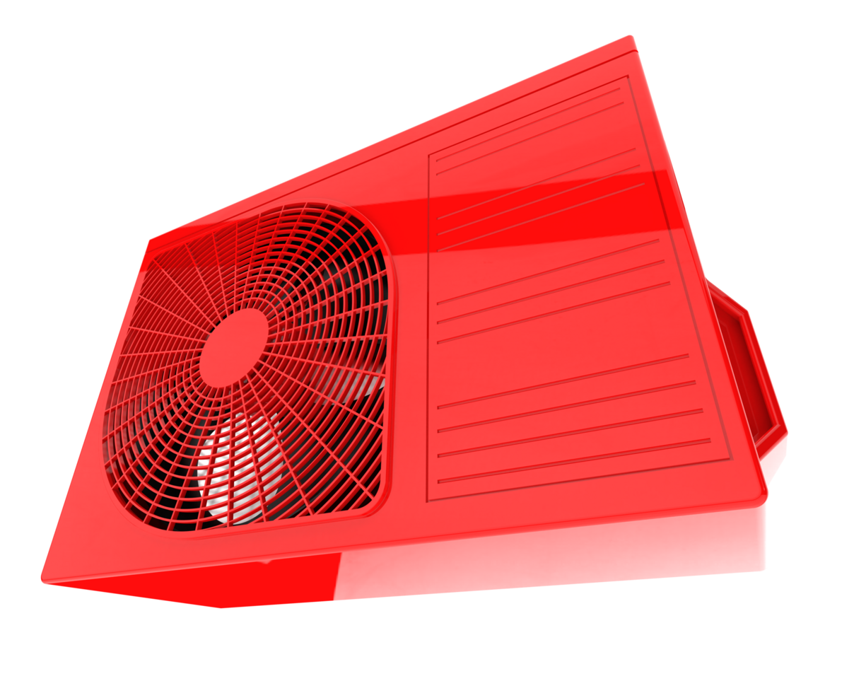 AC unit isolated on background. 3d rendering - illustration png