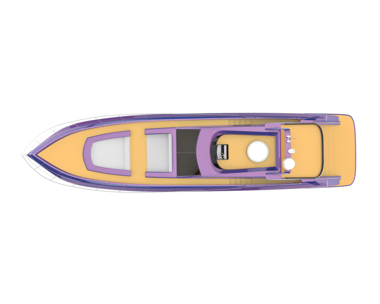 Fishing boat isolated on background. 3d rendering - illustration png
