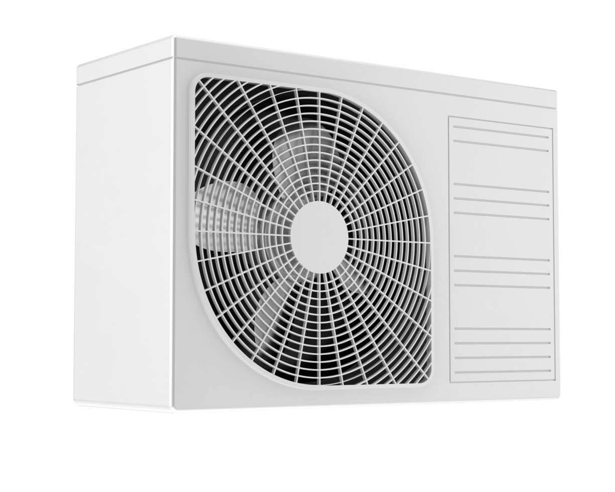 AC unit isolated on background. 3d rendering - illustration png