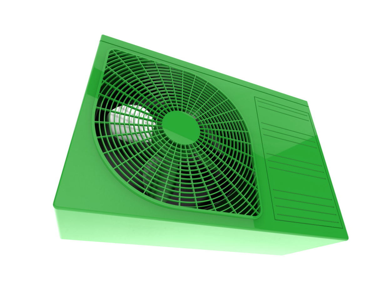 AC unit isolated on background. 3d rendering - illustration png