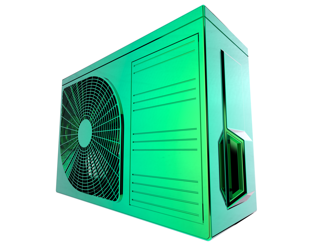 AC unit isolated on background. 3d rendering - illustration png
